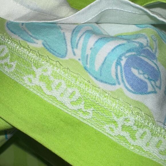 Lilly Pulitzer Early 2000s Low Tide Skirt in Green, Size 4 Petite - Picture 4 of 5